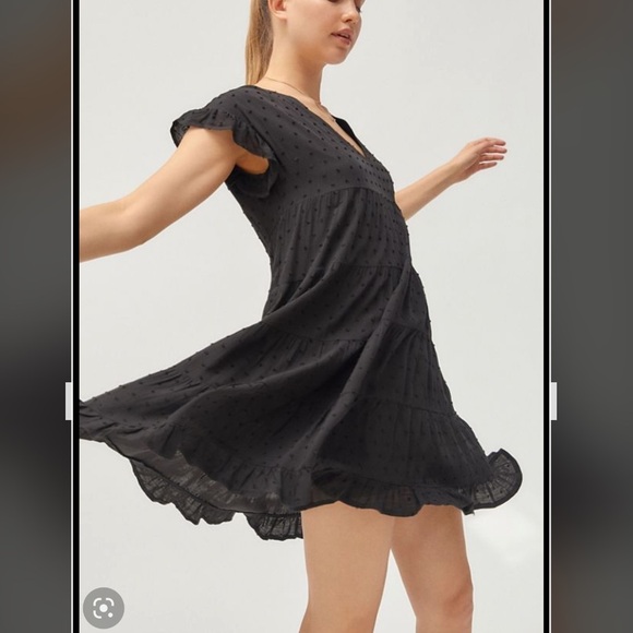 Urban Outfitters Flowy Babydoll Dress with Back Tie - Picture 1 of 10